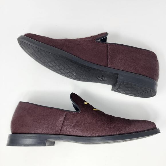 Sperry Top Sider Smoking Slipper Men 10 Overlook Burgundy Pony Anchor  STS18367 - Picture 8 of 13
